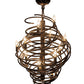 Meyda Lighting Cyclone 20" 13-Light Mahogany Bronze Chandelier