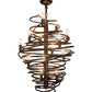 Meyda Lighting Cyclone 20" 13-Light Mahogany Bronze Chandelier
