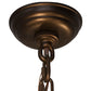 Meyda Lighting Cyclone 20" 13-Light Mahogany Bronze Chandelier