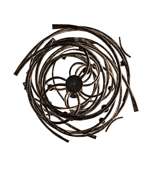 Meyda Lighting Cyclone 21" 12-Light Gunmetal Chandelier