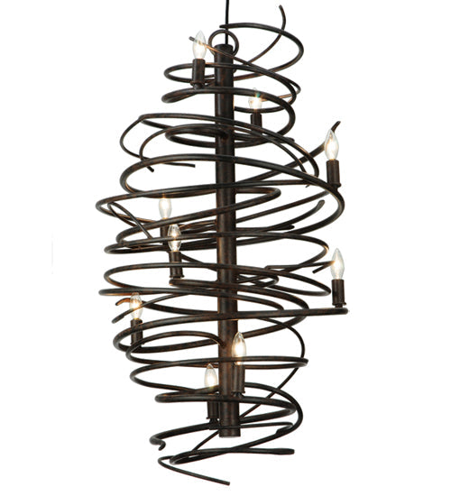 Meyda Lighting Cyclone 21" 9-Light Coffee Bean Chandelier