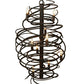 Meyda Lighting Cyclone 21" 9-Light Coffee Bean Chandelier