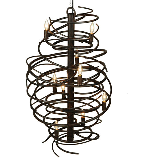 Meyda Lighting Cyclone 21" 9-Light Coffee Bean Chandelier