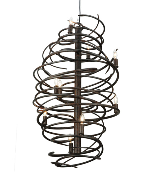 Meyda Lighting Cyclone 21" 9-Light Coffee Bean Chandelier