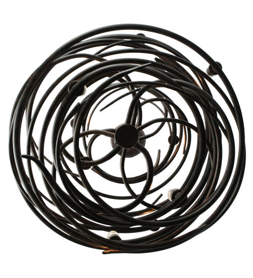 Meyda Lighting Cyclone 21" 9-Light Coffee Bean Chandelier