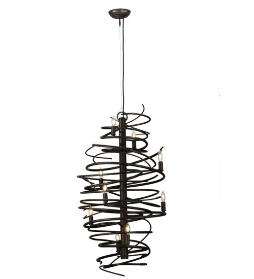 Meyda Lighting Cyclone 21" 9-Light Coffee Bean Chandelier