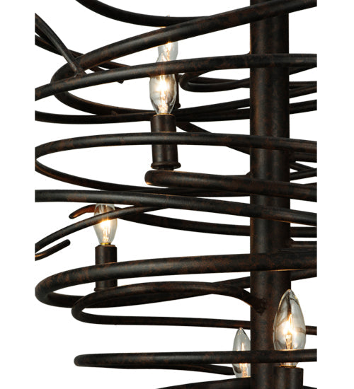 Meyda Lighting Cyclone 21" 9-Light Coffee Bean Chandelier