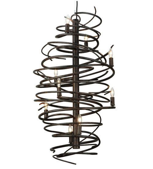 Meyda Lighting Cyclone 21" 9-Light Coffee Bean Chandelier