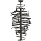 Meyda Lighting Cyclone 21" 9-Light Timeless Bronze Chandelier With Faux Candlelight