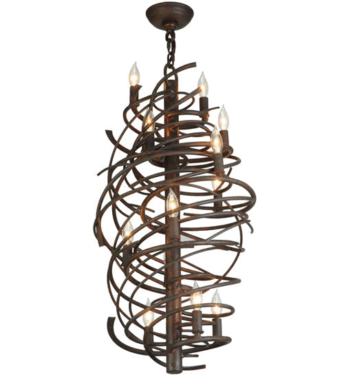 Meyda Lighting Cyclone 24" 13-Light Cajun Spice Chandelier