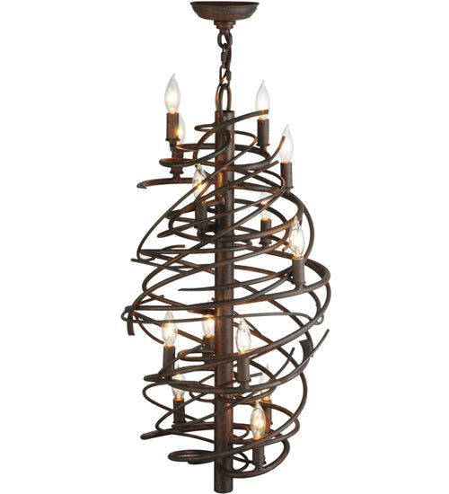Meyda Lighting Cyclone 24" 13-Light Cajun Spice Chandelier