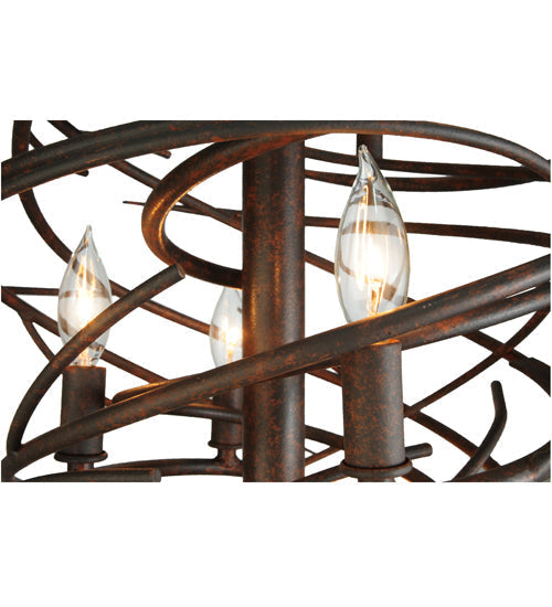 Meyda Lighting Cyclone 24" 13-Light Cajun Spice Chandelier