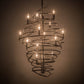 Meyda Lighting Cyclone 24" 13-Light Pewter Chandelier