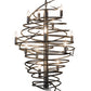 Meyda Lighting Cyclone 24" 13-Light Pewter Chandelier
