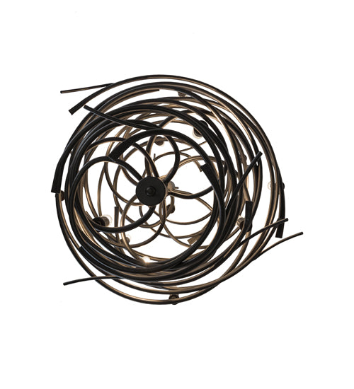 Meyda Lighting Cyclone 24" 13-Light Pewter Chandelier