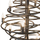 Meyda Lighting Cyclone 24" 13-Light Pewter Chandelier