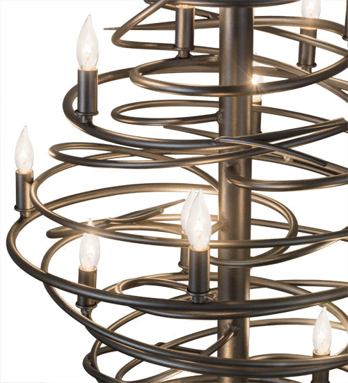 Meyda Lighting Cyclone 24" 13-Light Pewter Chandelier