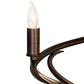 Meyda Lighting Cyclone 36" 15-Light Mahogany Bronze Chandelier