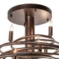 Meyda Lighting Cyclone 36" 15-Light Mahogany Bronze Chandelier