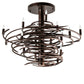 Meyda Lighting Cyclone 36" 15-Light Mahogany Bronze Chandelier