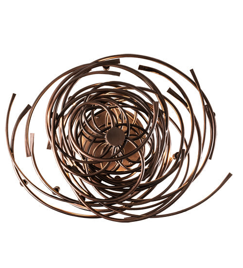 Meyda Lighting Cyclone 36" 15-Light Mahogany Bronze Chandelier