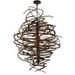 Meyda Lighting Cyclone 36" 18-Light Antique Rust Chandelier