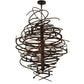 Meyda Lighting Cyclone 36" 18-Light Antique Rust Chandelier