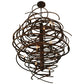 Meyda Lighting Cyclone 36" 18-Light Antique Rust Chandelier