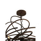 Meyda Lighting Cyclone 36" 18-Light Antique Rust Chandelier