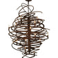 Meyda Lighting Cyclone 36" 18-Light Antique Rust Chandelier