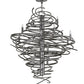 Meyda Lighting Cyclone 36" 18-Light Pewter Chandelier With Faux Candlelight