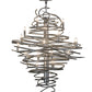 Meyda Lighting Cyclone 36" 18-Light Pewter Chandelier With Faux Candlelight