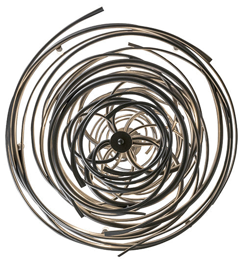 Meyda Lighting Cyclone 36" 18-Light Pewter Chandelier With Faux Candlelight