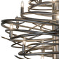Meyda Lighting Cyclone 36" 18-Light Pewter Chandelier With Faux Candlelight