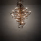 Meyda Lighting Cyclone 40" 20-Light Aged Gilded Gold Chandelier
