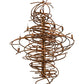 Meyda Lighting Cyclone 40" 20-Light Aged Gilded Gold Chandelier