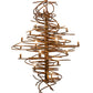 Meyda Lighting Cyclone 40" 20-Light Aged Gilded Gold Chandelier