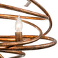 Meyda Lighting Cyclone 40" 20-Light Aged Gilded Gold Chandelier