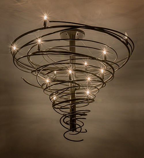 Meyda Lighting Cyclone 48" 14-Light Timeless Bronze Chandelier
