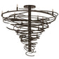 Meyda Lighting Cyclone 48" 14-Light Timeless Bronze Chandelier