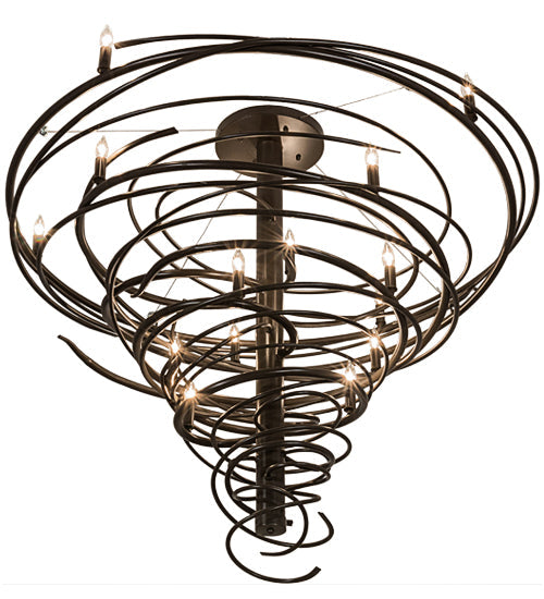 Meyda Lighting Cyclone 48" 14-Light Timeless Bronze Chandelier