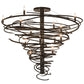 Meyda Lighting Cyclone 48" 14-Light Timeless Bronze Chandelier