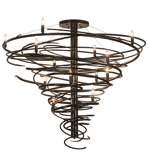 Meyda Lighting Cyclone 48" 14-Light Timeless Bronze Chandelier