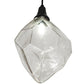 Meyda Lighting Cyclone 55" 10-Light Solar Black Cascading Pendant Light With Clear Shade Glass