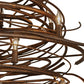 Meyda Lighting Cyclone 56" 28-Light Antique Rust Chandelier