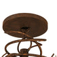 Meyda Lighting Cyclone 56" 28-Light Antique Rust Chandelier