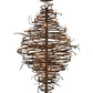 Meyda Lighting Cyclone 56" 28-Light Antique Rust Chandelier