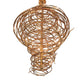 Meyda Lighting Cyclone 60" 36-Light Gilded Gold Chandelier