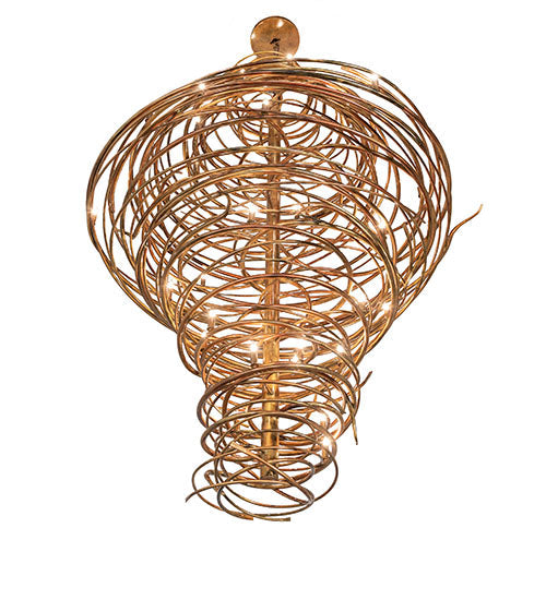 Meyda Lighting Cyclone 60" 36-Light Gilded Gold Chandelier