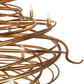 Meyda Lighting Cyclone 60" 36-Light Gilded Gold Chandelier